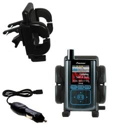 Gomadic Pioneer Inno Auto Vent Holder with Car Charger - Uses TipExchange