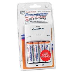 Power 2000 XP-423 Battery Charger with AA Pre-Charged NiMH Batteries