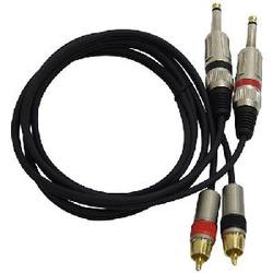 Pyle Dual Professional Audio Link Cable - 2 x Phono - 2 x RCA - 5ft