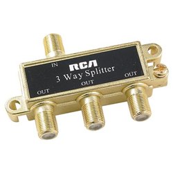 RCA 3-Way Signal Splitter - 3-way - 900MHz - Signal Splitter