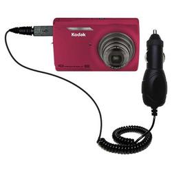 Gomadic Rapid Car / Auto Charger for the Kodak M1093 IS - Brand w/ TipExchange Technology