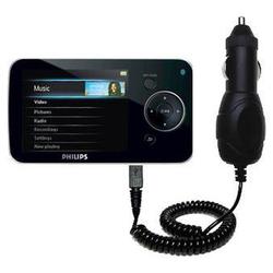 Gomadic Rapid Car / Auto Charger for the Philips GoGear 5287BT - Brand w/ TipExchange Technology