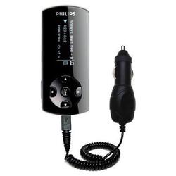 Gomadic Rapid Car / Auto Charger for the Philips GoGear SA4425 - Brand w/ TipExchange Technology