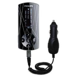 Gomadic Rapid Car / Auto Charger for the Philips GoGear SA4485 - Brand w/ TipExchange Technology
