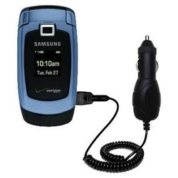 Gomadic Rapid Car / Auto Charger for the Samsung Cricket - Brand w/ TipExchange Technology