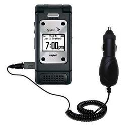 Gomadic Rapid Car / Auto Charger for the Sanyo Pro 700 - Brand w/ TipExchange Technology