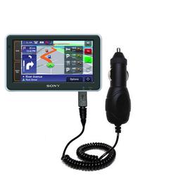Gomadic Rapid Car / Auto Charger for the Sony Nav-U NV-U82 - Brand w/ TipExchange Technology