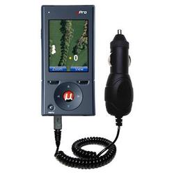 Gomadic Rapid Car / Auto Charger for the uPro uPro Golf GPS - Brand w/ TipExchange Technology