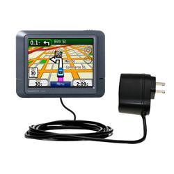 Gomadic Rapid Wall / AC Charger for the Garmin Nuvi 265T - Brand w/ TipExchange Technology