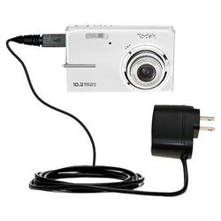 Gomadic Rapid Wall / AC Charger for the Kodak M1073 IS - Brand w/ TipExchange Technology
