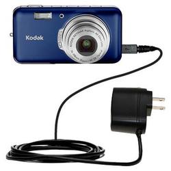 Gomadic Rapid Wall / AC Charger for the Kodak V1003 - Brand w/ TipExchange Technology