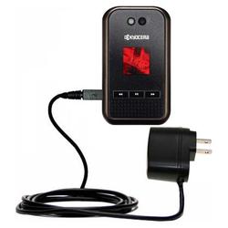 Gomadic Rapid Wall / AC Charger for the Kyocera E2000 Tempo - Brand w/ TipExchange Technology