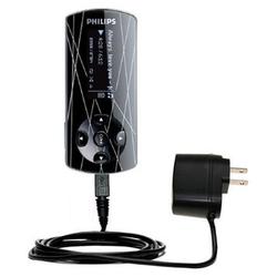 Gomadic Rapid Wall / AC Charger for the Philips GoGear SA4415 - Brand w/ TipExchange Technology