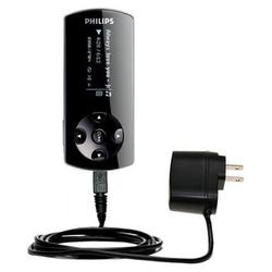 Gomadic Rapid Wall / AC Charger for the Philips GoGear SA4425 - Brand w/ TipExchange Technology