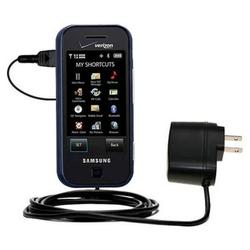 Gomadic Rapid Wall / AC Charger for the Samsung Glyde - Brand w/ TipExchange Technology