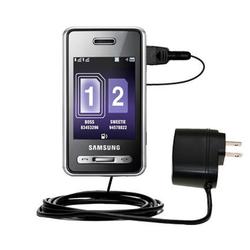 Gomadic Rapid Wall / AC Charger for the Samsung SGH-D980 DUOS - Brand w/ TipExchange Technology