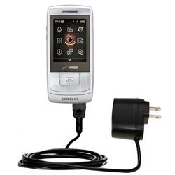 Gomadic Rapid Wall / AC Charger for the Samsung Sway - Brand w/ TipExchange Technology