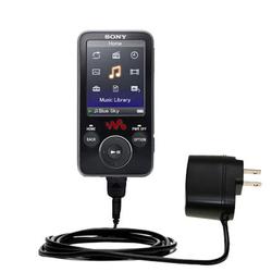 Gomadic Rapid Wall / AC Charger for the Sony Walkman NWZ-E436F - Brand w/ TipExchange Technology