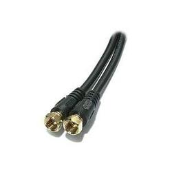 Recoton RG59 Coaxial Cable - 1 x F-connector - 1 x F-connector - 25ft - Black
