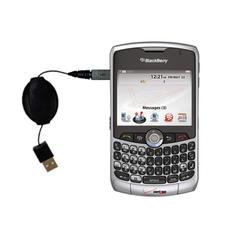 Gomadic Retractable USB Cable for the Blackberry 8330 with Power Hot Sync and Charge capabilities - Gomadic