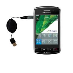 Gomadic Retractable USB Cable for the Blackberry Storm with Power Hot Sync and Charge capabilities - Gomadic