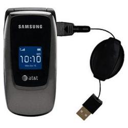 Gomadic Retractable USB Cable for the Samsung SGH-A226 with Power Hot Sync and Charge capabilities - Gomadic