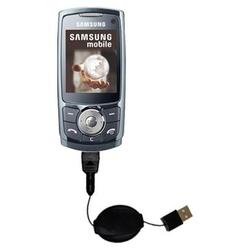 Gomadic Retractable USB Cable for the Samsung SGH-L760 with Power Hot Sync and Charge capabilities - Gomadic