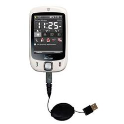 Gomadic Retractable USB Cable for the Verizon XV6850 with Power Hot Sync and Charge capabilities - B