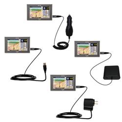 Gomadic Road Warrior Kit for the Mio Technology C523 includes a Car & Wall Charger AND USB cable AND Battery