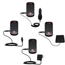 Gomadic Road Warrior Kit for the Motorola Blaze includes a Car & Wall Charger AND USB cable AND Battery Exte