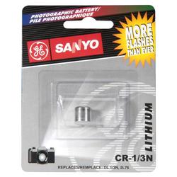 Sanyo Batteries SANYO CR-1/3N Photo Lithium Battery - 3V DC - Photo Battery