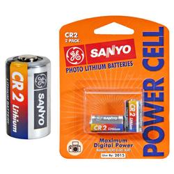 Sanyo Batteries SANYO CR2 Size Camera Battery - 3V DC - Photo Battery