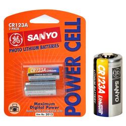 Sanyo Batteries SANYO Lithium Camera Battery - 3V DC - Photo Battery (GES-LC123A2)