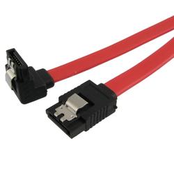 Eforcity SATA Data Cable, Straight to Right 18 inch by Eforcity