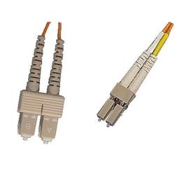 CTCUnion SC/PC to LC/PC duplex multi-mode 62.5/125 fiber patch cord, 1m length