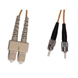 CTCUnion SC/PC to ST/PC duplex multi-mode 62.5/125 fiber patch cord, 1m length