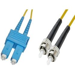 CTCUnion SC/UPC to ST/UPC duplex single-mode 9/125 fiber patch cord, 1m length