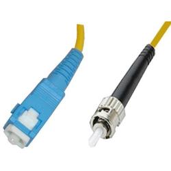 CTCUnion SC/UPC to ST/UPC simplex single-mode 9/125 fiber patch cord, 1m length