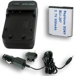 Accessory Power SONY NP-BG1 Equivalent BC-TRG Charger & Battery Combo for DSC- W300 / H50 / H10 & Other CyberShots