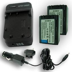 Accessory Power SONY NP-FH30 FH40 FH50 FH60 FH70 NP-FP50 FP70 Equivalent BC-TRP Charger & Battery Combo 2PK
