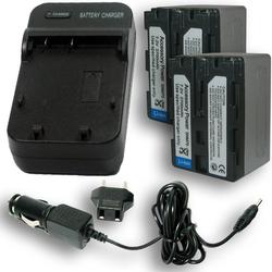 Accessory Power SONY NP-FM70 Equivalent Charger & Battery 2-Pack Combo for OEM BC-TRM & DCR-TRV & DCR-SR Series