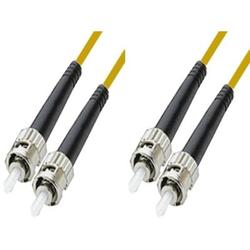 CTCUnion ST/UPC to ST/UPC duplex single-mode 9/125 fiber patch cord, 1m length