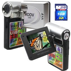 SVP 2300 Silver-11MP Max 2.4-inch LCD Digital Video Camcorder with Speaker w/[1GB SD + Tripod] Value