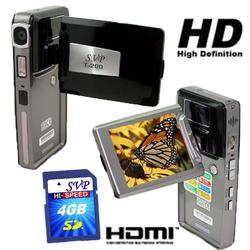 SVP T200 True HD 1280x720p Digital Video Camcorder/16MP Max Camera w/[4 GB SDHC] Value Kit!