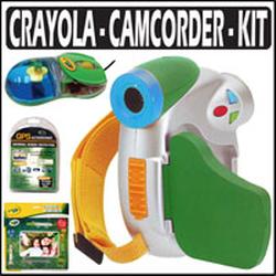 Sakar Digital Concepts Crayola Digital Camcorder Green With Crayola Kit (ASAK32070K1)