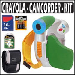 Sakar Digital Concepts Crayola Digital Camcorder Green With Crayola Kit (ASAK32070K2)