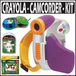Sakar Digital Concepts Crayola Digital Camcorder Purple With Crayola Kit (ASAK32072K1)