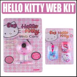 Sakar Hello Kitty Webcam 49709 With Hello Kitty Mouse 81309
