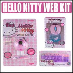 Sakar Hello Kity 49709 Webcam Plus Hello Kitty Keyboard 90309 and Hello Kitty Mouse 81409
