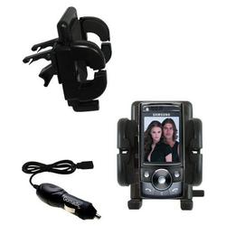 Gomadic Samsung SGH-G600 Auto Vent Holder with Car Charger - Uses TipExchange